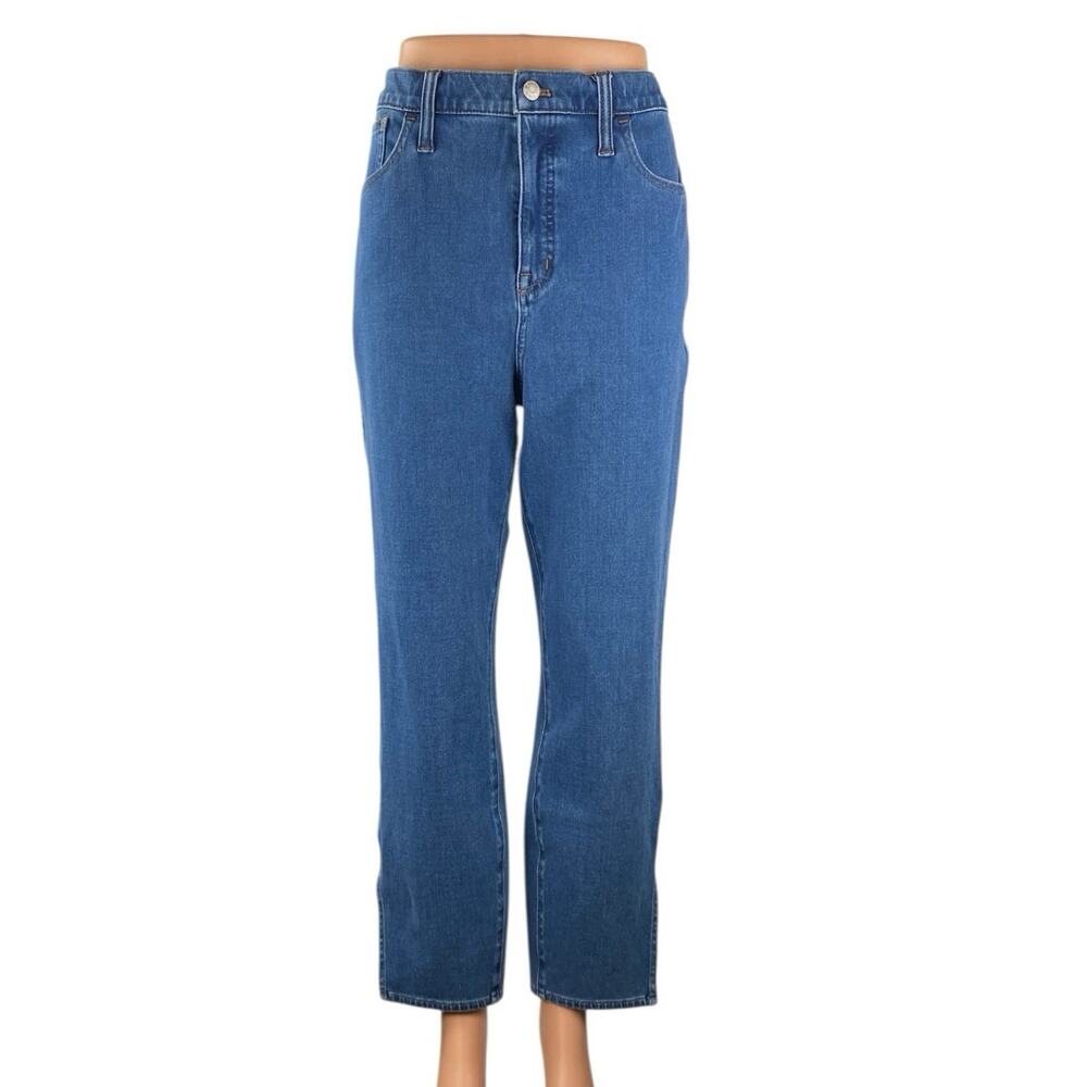 Madewell Roadtripper Women's Blue High Waisted Straight Leg Denim Jeans Size 32